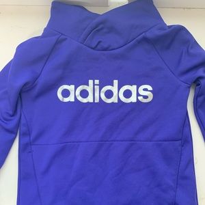 Girls Adidas Pullover Sweater Purple